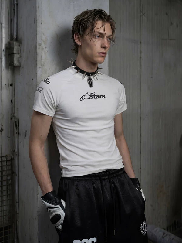 Slim Fit Racing Style T-Shirt 1