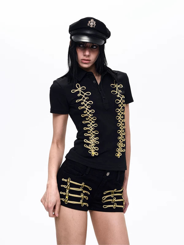 Slim Fit Retro Court Style Polo 3