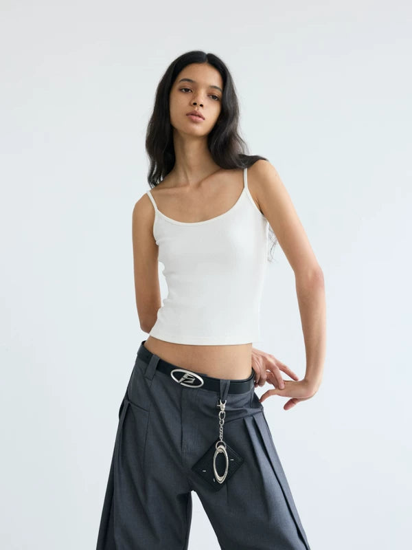 Slim Fit Spaghetti Strap Camisole Tank 3