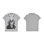 6061607828582,6061607828583,6061607828584,6061607828585, Slim Fit Striped Portrait Polo Shirt