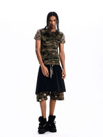 Slim Fit Studded Camouflage Star T-Shirt 4