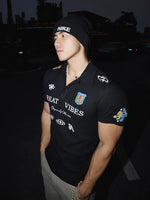 Slim Fit Textured Knit Polo Shirt 1