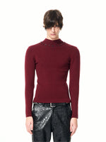 Slim Fit Turtleneck Knit Sweater 2