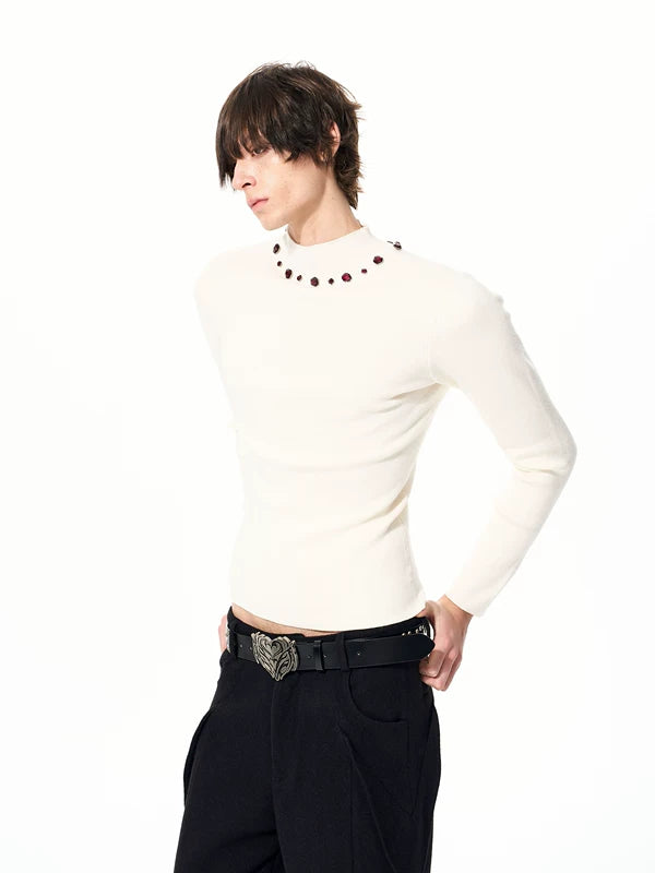 Slim Fit Turtleneck Knit Sweater 3