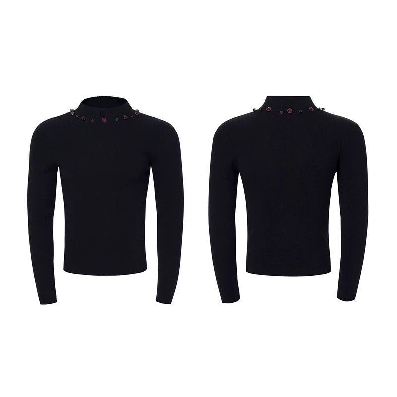 6152244475296,6152244475297,6152244475298,6152244475299, Slim Fit Turtleneck Knit Sweater