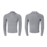 6152244475304,6152244475305,6152244475306,6152244475307, Slim Fit Turtleneck Knit Sweater