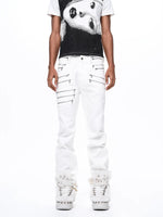 Slim Fit Zipper Detail Jeans 3