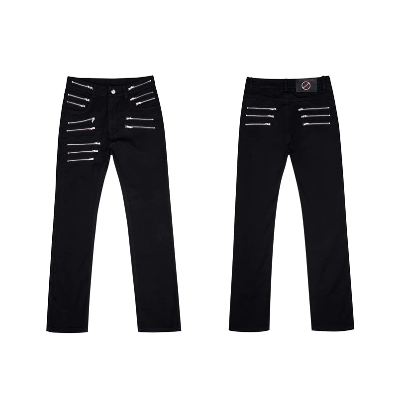 6232994623205,6232994623206,6232994623207,6232994623208, Slim Fit Zipper Detail Jeans