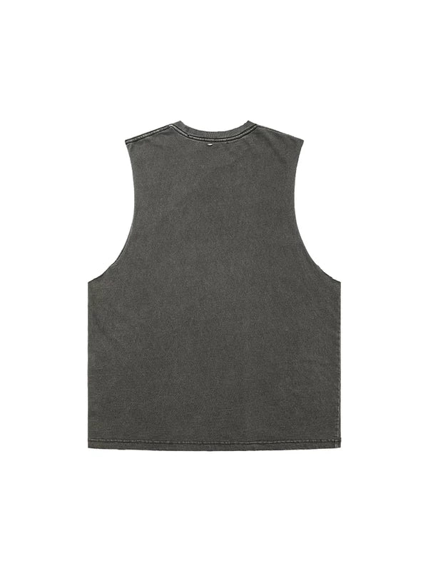 Slogan Graphic Sleeveless Vest 5