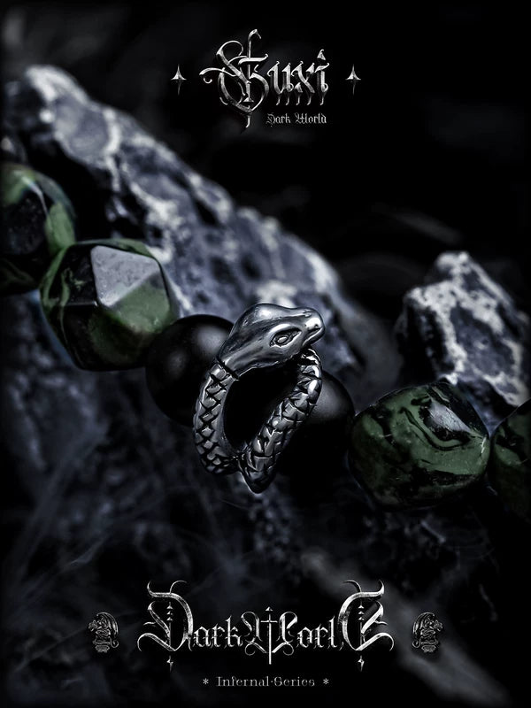 Snake Style Agate Beaded Bracelet 3