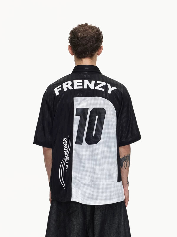 Soccer-Inspired Mesh Polo T-Shirt 3