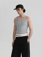 Square Neck Ribbed Knit Vest 3