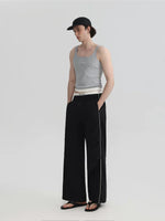 Square Neck Ribbed Knit Vest 4