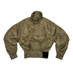 Stand Collar Detachable Sleeve Bomber Jacket 1