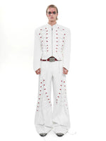 Stand Collar Drawstring Short Jacket 4