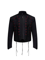 Stand Collar Drawstring Short Jacket 5