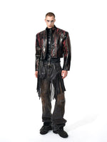Stand Collar Leather Jacket 4