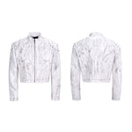 5888560805023,5888560805024,5888560805025,5888560805026, Stand Collar Leather Jacket