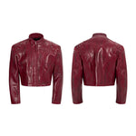 5888560805027,5888560805028,5888560805029,5888560805030, Stand Collar Leather Jacket