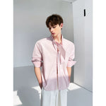 Stand Collar Long Sleeve Shirt with Necktie 4