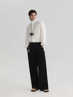 Stand Collar Loose Fit Long Sleeve Shirt 4