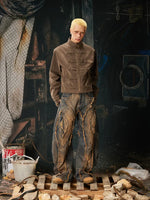 Stand Collar Metal Zip Workwear Jacket 4