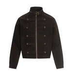 6201272574462,6201272574463,6201272574464, Stand Collar Metal Zip Workwear Jacket