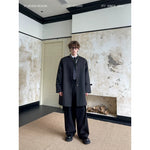Stand Collar Mid-Length Belted Trench Coat 1