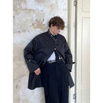 Stand Collar Mid-Length Belted Trench Coat 3