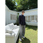 Stand Collar Waist-Cinching Suit Jacket 3