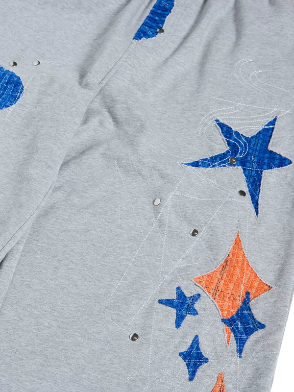 Star Appliqué Wide Leg Sweatpants 5