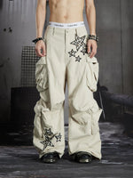 Star Embroidered Cargo Pants 2