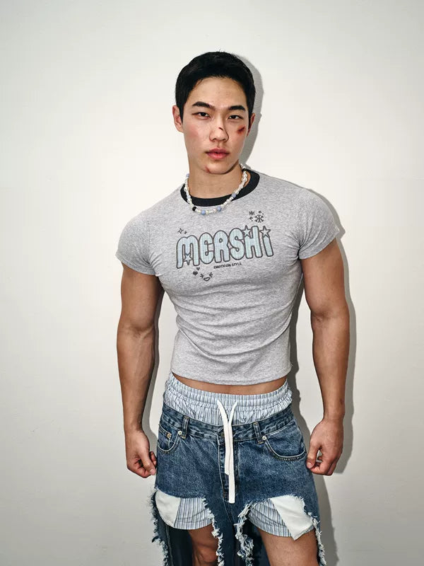 Star Letter Graphic Slim Fit T-Shirt 2