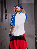 Star Print Raglan Sleeve T-Shirt 3