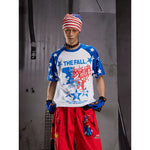 6110684861225,6110684861227,6110684861229, Star Print Raglan Sleeve T-Shirt