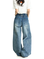 Star Print Wide Leg Baggy Jeans Pants 5