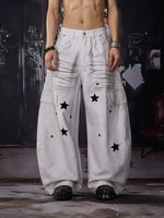 Star Print Wide-Leg Jeans 1