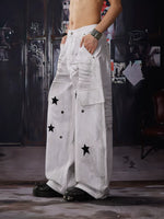 Star Print Wide-Leg Jeans 2
