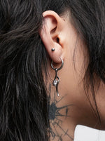 Starry Diamond Hoop Earrings 5