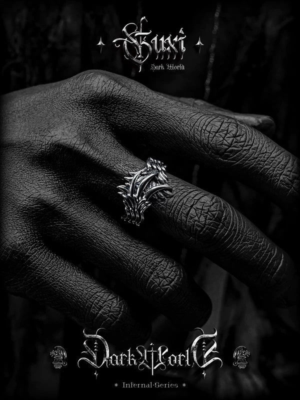 Sterling Silver Angel Wing Ring 4
