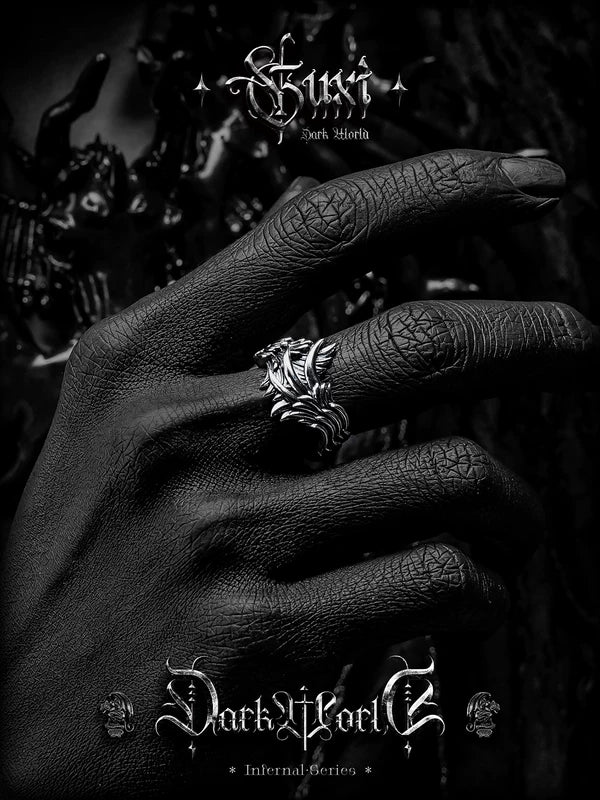 Sterling Silver Angel Wing Ring 5