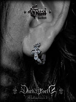 Sterling Silver Cross Hoop Earrings 4