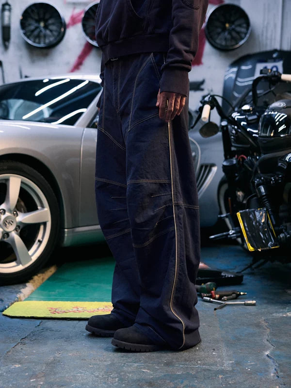 Stitched Detail Casual Pants 4