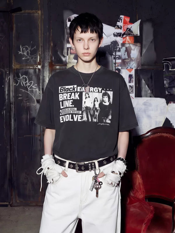 Street Style Graphic Print Cotton T-Shirt 2