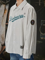 Street Style Loose Striped Long Sleeve Shirt 2