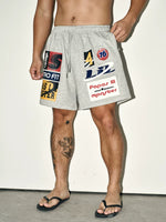 Street Style Patterned Letter Sports Shorts 3
