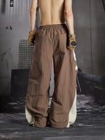 Street Style Printed Parachute Pants 3