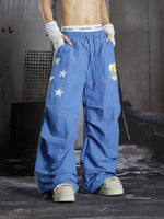Street Style Printed Parachute Pants 4
