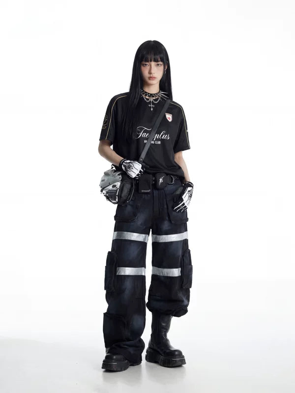 Streetwear Jersey Loose Short-Sleeve T-Shirt 3