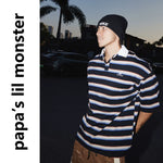 6048076352508,6048076352509,6048076352510, Striped Collared Short-Sleeve Polo Shirt
